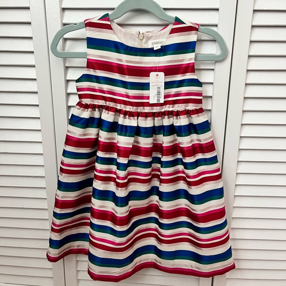 Gymboree Striped Formal Dress - Size 3T NWT